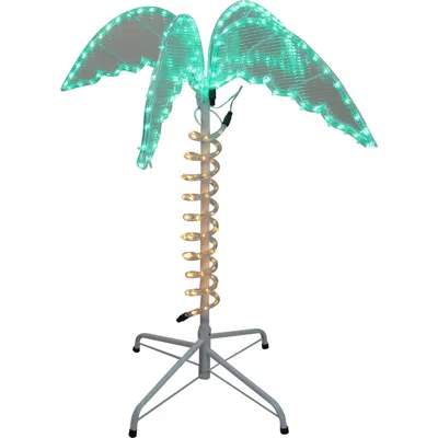 Northlight Led Palm Tree Rope Light Outdoor Decoration In Green