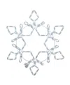 Northlight Led Rope Light Snowflake Christmas Decoration, 24" In White