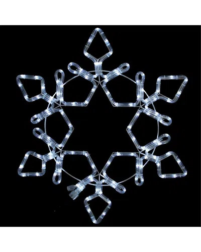 Northlight Led Rope Light Snowflake Commercial Christmas Display In White