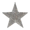 Northlight 18in Led Lighted Silver Hanging Star Outdoor Christmas Display In Silver