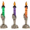 Northlight Led Skeleton Hand Halloween Candles In Multi