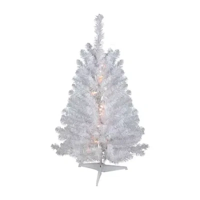 Northlight Led Snow Medium 3 Foot Pre-lit Christmas Tree In White