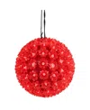 Northlight Led Starlight Sphere Hanging In Red