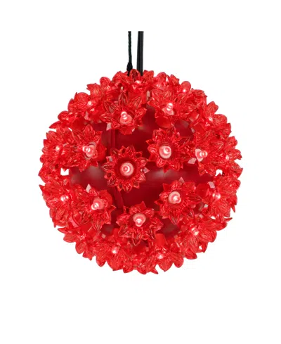 Northlight Led Starlight Sphere Hanging In Red