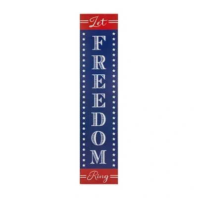 Northlight Let Freedom Ring Porch Sign In Blue