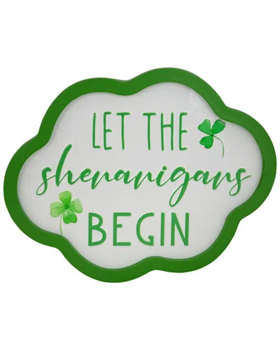 Northlight Let The Shenanigans Begin St. Patrick's Day Framed Wall Sign In Green
