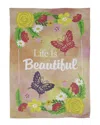Northlight Life Is Beautiful Floral Outdoor House Flag