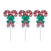 Northlight Lighted Candy Cane Pathway Markers Christmas Yard Art In Multi