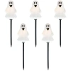 Northlight Lighted Ghost Shaped Halloween Outdoor Pathway Markers In Black