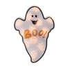 Northlight 12in Lighted Holographic Ghost Halloween Window Silhouette In White