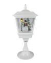 Northlight Lighted Musical Snowman Snowing Table Top Christmas Street Lamp