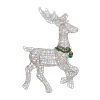 Northlight Lighted Prancing Reindeer Christmas Yard Art In Silver