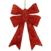 Northlight Lighted Sisal Double Bow Christmas Yard Art In Red