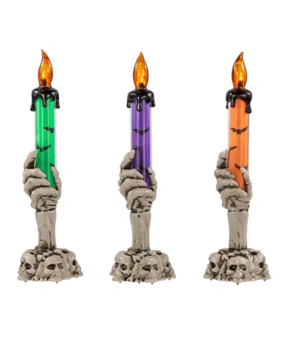 NORTHLIGHT LIGHTED SKELETON HAND HALLOWEEN CANDLES
