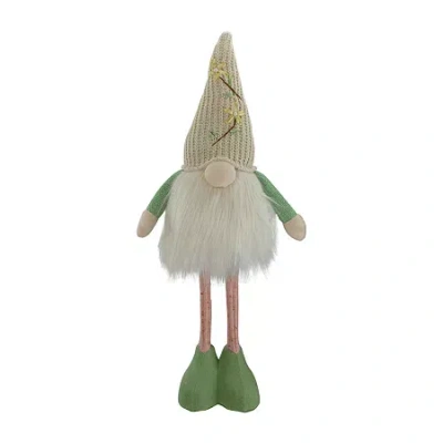 Northlight Lighted Standing With Hat Gnome In Green