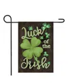Northlight Luck Of The Irish Shamrock Outdoor Garden Flag 12.5" X 18" (poles Not Included) In Green