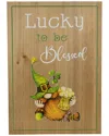 NORTHLIGHT NORTHLIGHT LUCKY TO BE BLESSED ST. PATRICK'S DAY WOODEN WALL SIGN