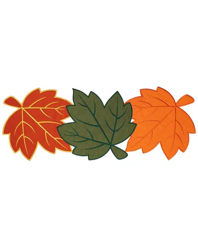 Northlight Maple Leaf Fall Harvest Table Runner In Multi