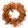 Northlight Maple Leaf With Berries Artificial Fall Harvest Wreath In Multi