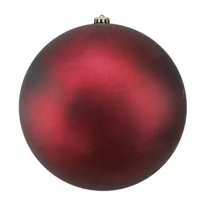 Northlight Matte Burgundy Red Shatterproof Christmas Ball Ornament 10'' (250mm)