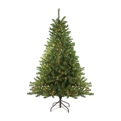 Northlight Medium Canadian 8 Foot Pre-lit Pine Christmas Tree In Green