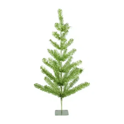 Northlight Medium Green Tinsel Twig Artificial Unlit 3 Foot Pine Christmas Tree