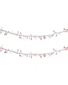 Northlight Mini Garland Christmas Light Set In Red