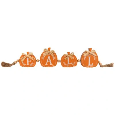 Northlight Mini Pumpkins Wooden Fall Harvest Sign In Orange