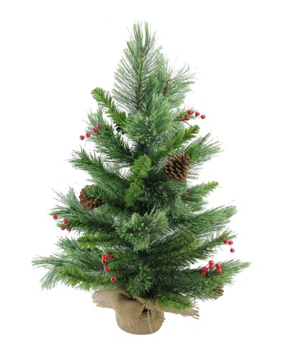 Northlight Mixed Cashmere Berry Pine Artificial Christmas Tree In Green