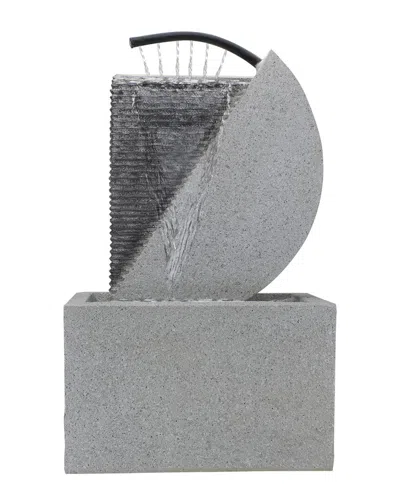Northlight Modern Style Rainfall Outdoor Water Fountain In Gray