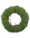 Northlight Moss & Twig Artificial Spring Wreath In Green