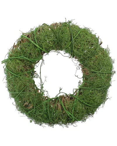 Northlight Moss & Twig Artificial Spring Wreath In Green