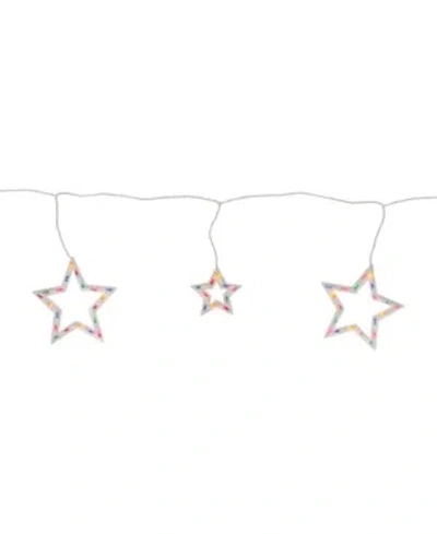 NORTHLIGHT MULTI-COLOR STAR SHAPED MINI ICICLE CHRISTMAS