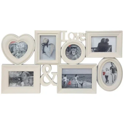 Northlight Multi-sized "love" Collage Picture Wall Frame In White