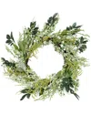 Shop Northlight Multifarious Leaves 12 Inch Spring Artificial Wreath Shades Of Green