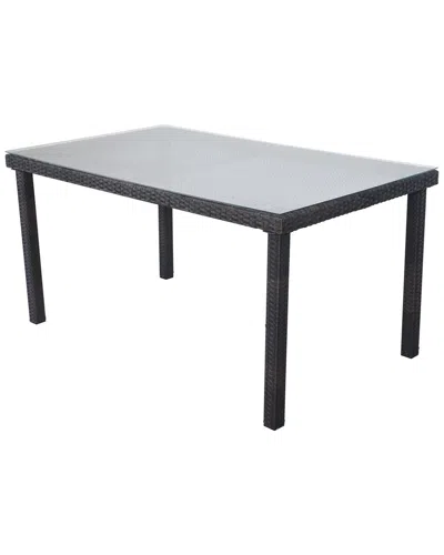 Northlight Nassau Woven Wicker Outdoor Patio Dining Table