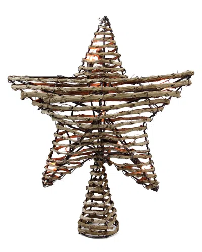 Northlight Natural Brown Rattan Star Christmas Tree Topper