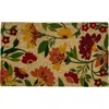 Northlight 18x30 Coir Floral Spring Door Mat In Yellow