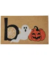 Northlight Natural Coir "boo" Halloween Doormat, 18" X 30" In Brown