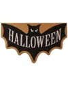 Northlight Natural Coir Halloween Bat Shaped Doormat In Black