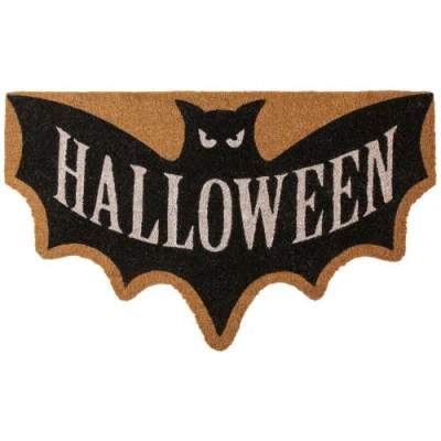 NORTHLIGHT NORTHLIGHT NATURAL COIR "HALLOWEEN" BAT SHAPED DOORMAT