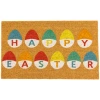 Northlight Natural Coir Happy Easter Egg Outdoor Rectangular Doormat In Multi