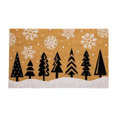 Northlight Natural Coir Indoor Rectangular Doormat In Multi