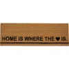 Northlight Natural Coir Outdoor Rectangular "home Is Where The Heart Is" Doormat 16" X 48" In Brown