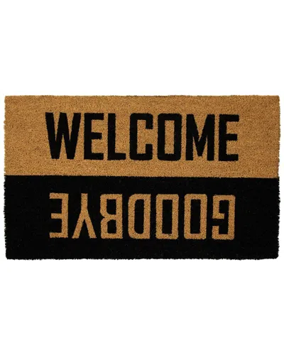Northlight Natural Coir Welcome Goodbye Outdoor Doormat