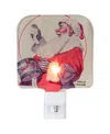 Northlight 6in Norman Rockwell A Drum For Tommy Glass Christmas Night Light In White
