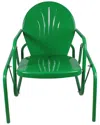 Northlight Outdoor Retro Metal Tulip Glider Patio Chair