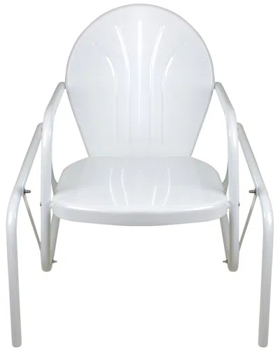 Northlight Outdoor Retro Metal Tulip Glider Patio Chair