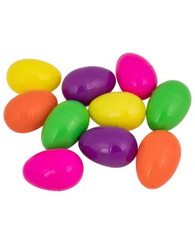 Northlight Pack Of 10 Assorted Fillable Easter Eggs In Multi