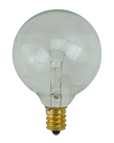 Northlight Pack Of 25 Incandescent G50 Clear Christmas Replacement Bulbs In White